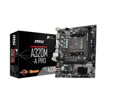 Placa Mãe Msi A320m-a Pro Amd Am4 Matx ddr4 Para Ryzen 3000