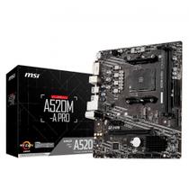 Placa Mãe Msi A520m-a Pro, Amd Am4, Matx, Ddr4 Placa Mãe Msi A520m-a Pro, Amd Am4, Matx, Ddr4