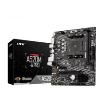 Placa Mãe MSI A520M-A PRO Chipset A520, AMD AM4, mATX, DDR4 Placa Mãe MSI A520M-A PRO Chipset A520, AMD AM4, mATX, DDR4