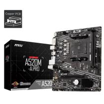 Placa Mãe Msi A520m-a Pro Ddr4 Am4 Matx M.2 Hdmi Vga 911-7c96-044