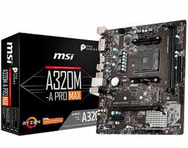 Placa Mãe MSI AMD AM4, m-ATX, DDR4, A320M-A Pro