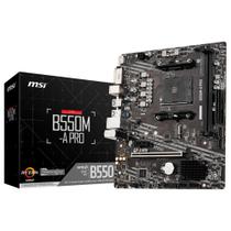 Placa Mãe MSI B550M-A PRO AMD AM4 mATX DDR4 Chipset B550 Gigabit LAN, M.2 PCIe 4.0 SATA 6Gb/s, HDMI 2.1, DVI-D, USB 3.2