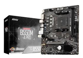 Placa mae msi b550m-a pro ddr4 am4