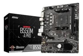 Placa Mae MSI B550M-A PRO, DDR4, Socket AM4, M-ATX, Chipset AMD B550, B550M-A PRO