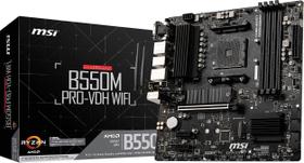 Placa-mãe MSI B550M PRO-VDH WiFi Pro Series AMD Ryzen 5000