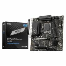 Placa Mãe MSI PRO B760M-A - LGA 1700 - DDR5 - Chipset Intel B760 - USB 3.2 - Slot M.2 - Micro ATX