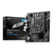 Placa Mãe MSI Pro B760M-E DDR4 Intel LGA 1700 - 911-7D48-027 Placa Mãe MSI Pro B760M-E DDR4 Intel LGA 1700 - 911-7D48-027