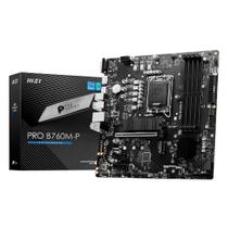 Placa Mãe MSI PRO B760M-P (LGA 1700 - DDR5 6800) - USB 3.2 - Slot M.2 com Dissipador - Micro ATX Placa Mãe MSI PRO B760M-P (LGA 1700 - DDR5 6800) - USB 3.2 - Slot M.2 com Dissipador - Micro ATX