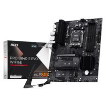 Placa Mãe MSI PRO B840-S EVO WIFI6E DDR5 Socket AM5 Chipset AMD B840 ATX Placa Mãe MSI PRO B840-S EVO WIFI6E DDR5 Socket AM5 Chipset AMD B840 ATX
