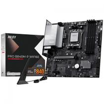 Placa Mãe MSI PRO B840M-P WiFi6E, Chipset B840, AMD AM5, mATX, DDR5 Placa Mãe MSI PRO B840M-P WiFi6E, Chipset B840, AMD AM5, mATX, DDR5