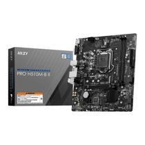 Placa Mãe MSI Pro H510M-B II (LGA 1200 - DDR4 2933) - Chipset Intel H510M - USB 3.2 - Slot M.2 MATX Placa Mãe MSI Pro H510M-B II (LGA 1200 - DDR4 2933) - Chipset Intel H510M - USB 3.2 - Slot M.2 MATX
