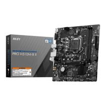 Placa Mãe MSI Pro H510M-B II (LGA 1200 - DDR4 2933) - Chipset Intel H510M - USB 3.2 - Slot M.2 MATX