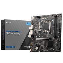 Placa Mãe MSI PRO H610M-G, Chipset H610, Intel LGA 1700, M-ATX, DDR5 Placa Mãe MSI PRO H610M-G, Chipset H610, Intel LGA 1700, M-ATX, DDR5