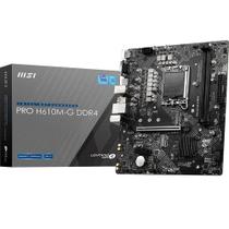 Placa-mãe MSI PRO H610M-G DDR4 para Intel de 12ª, 13ª e 14ª geração