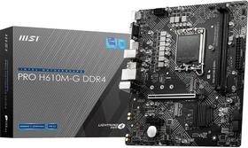 Placa Mãe MSI Pro H610M-G DDR4 Socket LGA 1700 Chipset Intel cor:preto
