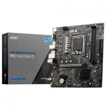 Placa Mãe MSI PRO H610MG Chipset H610 Intel LGA 1700 MATX DDR5 Placa Mãe MSI PRO H610MG Chipset H610 Intel LGA 1700 MATX DDR5