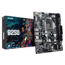 Placa Mãe PCYES B250 LGA1151 2XDDR4 (MAX 64GB) M.2 NVME 4XUSB 3.2 2XUSB 2.0 Rede 1000 HDMI/VGA/DP M-ATX - PCYB250-9G64