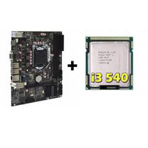 Placa Mãe Processador Intel I3 540 3.6Ghz S V R