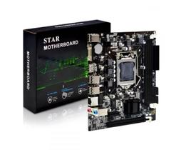 Placa Mãe Star Para Intel LGA 1155 H61 M.2 DDR3 VGA Hdmi