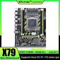 Placa-Mãe X79 LGA 2011 USB2.0 SATA3 Suporte Para Xeon E5 4DDR3 PCI-E NVME M.2 Pela ENVINDA