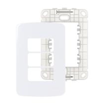 Placa margirius b3 4x2 3p com suporte pa019434 branco 672920 Placa margirius b3 4x2 3p com suporte pa019434 branco 672920