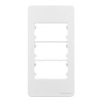 Placa margirius condulete 3 módulo com suporte sleek pa021844 branco 760501 Placa margirius condulete 3 módulo com suporte sleek pa021844 branco 760501
