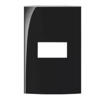 Placa margirius sleek 4x2 1 módulo s/s pa015916 ebony/preto 675563 Placa margirius sleek 4x2 1 módulo s/s pa015916 ebony/preto 675563