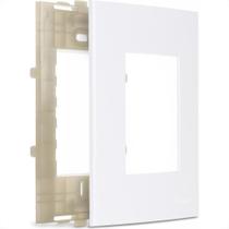 Placa Margirius Sleek 4X2 Branca (3Modulo Horizontal) Com Suporte 16023 Placa Margirius Sleek 4X2 Branca (3Modulo Horizontal) Com Suporte 16023