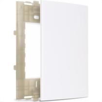 Placa Margirius Sleek 4X2 Branca (Cega) Com Suporte 16027