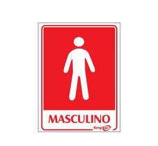 Placa - masculino / em ps e.p.i. 20 x 15cm emplac br