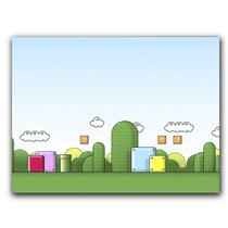 Placa MDF 20 cm x 30 cm - Nintendo Mario (BD03) - BD Cases