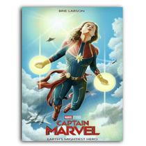 Placa MDF 30 cm x 20 cm - Capitã Marvel (BD61)