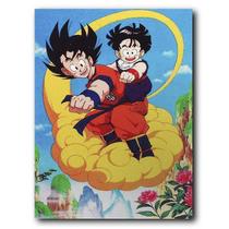 Placa MDF 30 cm x 20 cm - Dragon Ball Z Goku Gohan (BD01)