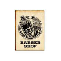 Placa MDF Barber Shop Decoração Vintage Barbearias BR26