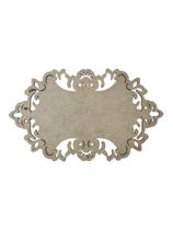 Placa MDF Cru Artesanato Design Arabesco Floral 40CM