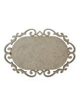 Placa Mdf Cru Artesanato Design Aramado Arabesco 30Cm