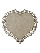 Placa MDF Cru Artesanato Design Coração Aramado Liso 20CM Placa MDF Cru Artesanato Design Coração Aramado Liso 20CM