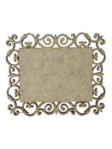 Placa MDF Cru Artesanato Design Quadrado Arabesco Liso 20CM