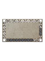 Placa MDF Cru Artesanato Design Quadrado Florido 25CM