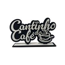 Placa MDF Decoração Decorativo Enfeite de Mesa Cantinho do Café