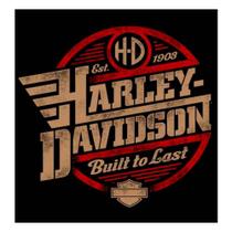 Placa MDF Harley Davidson Built To Last Coleção 2021