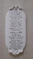Placa Mdf Oração da Mãe 36x16cm