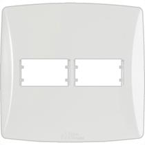 Placa Mectronic Petra 4X4 - 2 Modulos Branca - 82011 Placa Mectronic Petra 4X4 - 2 Modulos Branca - 82011