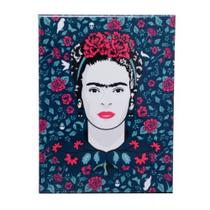 Placa Metal Fk Birds And Flowers Fd Azul 26X20X1 Cm 43002