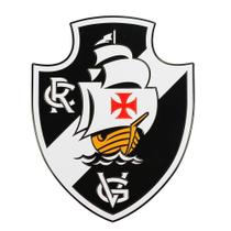 Placa Metal Formato Escudo Time 20X16Cm - Vasco Placa Metal Formato Escudo Time 20X16Cm - Vasco