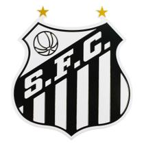 Placa Metal Formato Escudo Time 20X18Cm - Santos Placa Metal Formato Escudo Time 20X18Cm - Santos