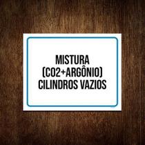 Placa Mistura C02 Argônio Cilindros Vios 18X23 10Un