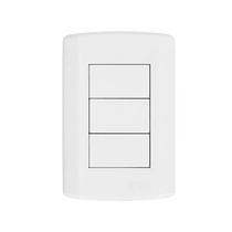 Placa Modular Com 3 Modulos Cegos-Pluzie Placa Modular Com 3 Modulos Cegos-Pluzie