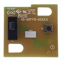 Placa Modulo Wifi + Botão Power Compatível TV TCL 55C725 40-65P715-KSA1LG / 40-ANT302-TEE2HG-B