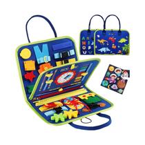 Placa Montessori Ocupada para Crianças - Atividade Educacional para Desenvolver Habilidades Motoras